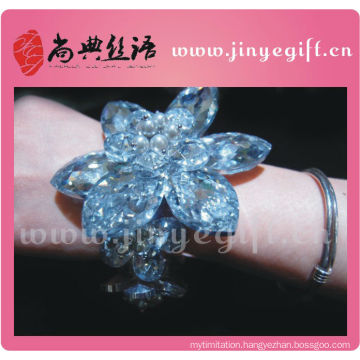 Bold Jewellery Big Diamond Flower Bangle Jewelry Handmade Fashion Bangle